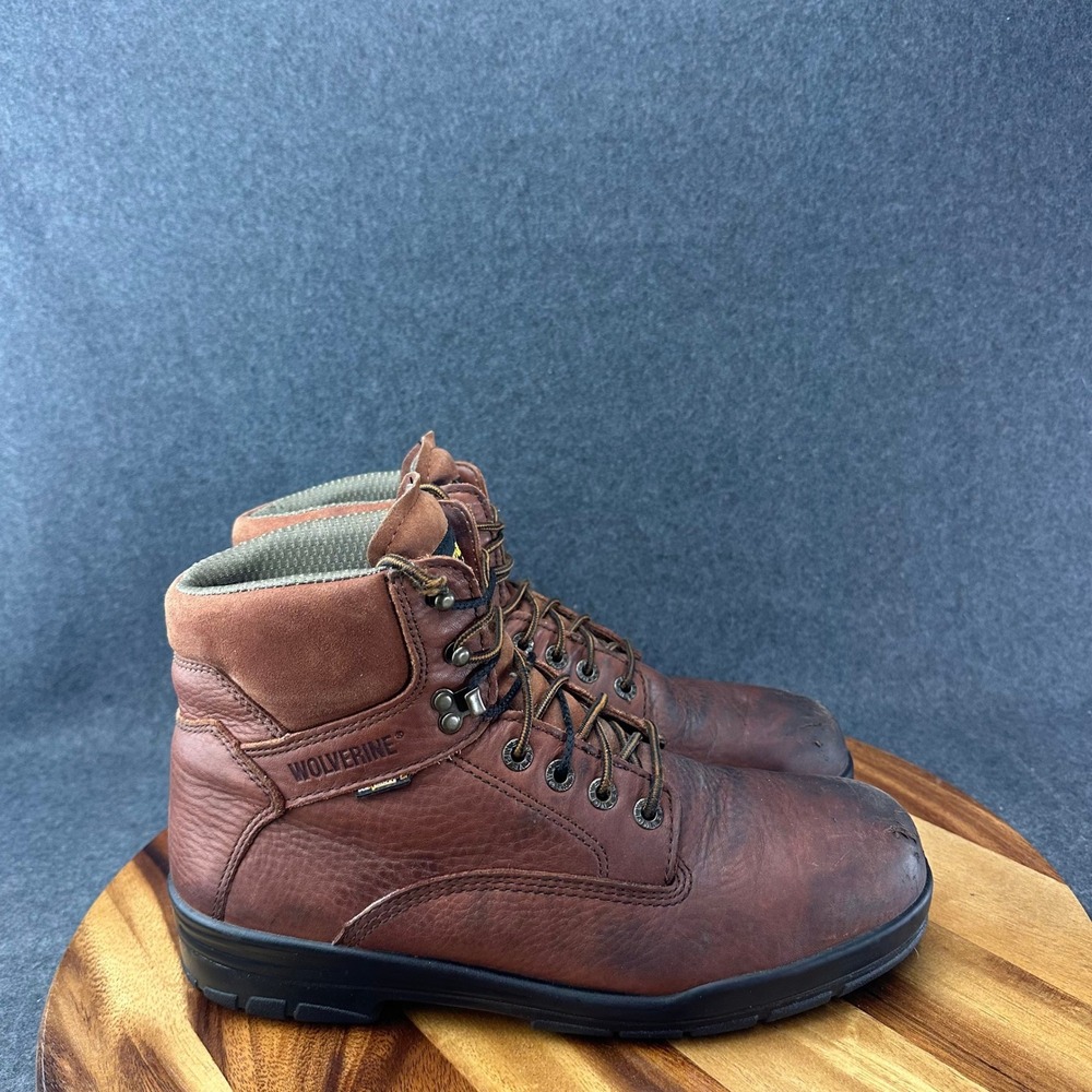 Wolverine DuraShocks SR Steel Toe Mens 11M Brown Leather Work Boots W03120